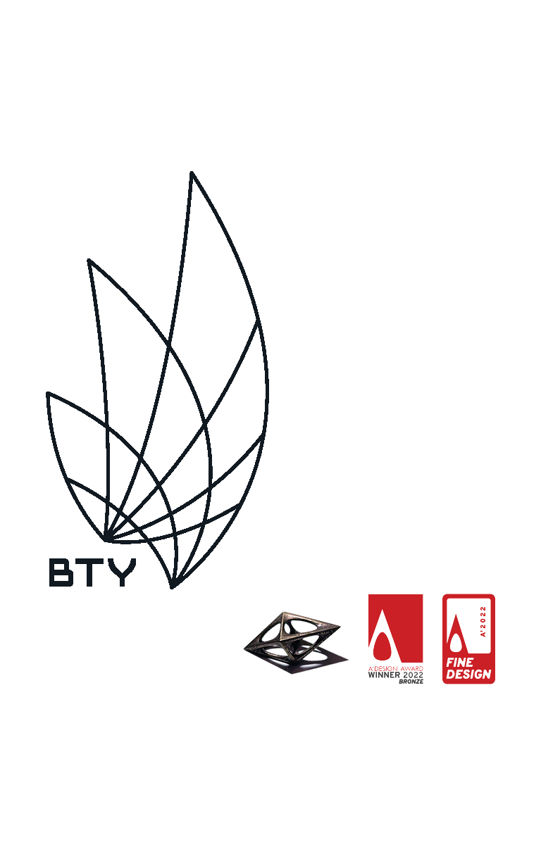 BTY Group logo – award-winning brand identity design by Etude Digital - Mobile Screens
