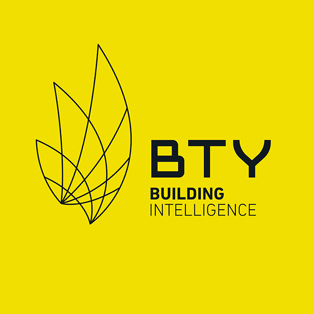 Bronze A'Design Award-winning BTY Group logo created by Etude Digital