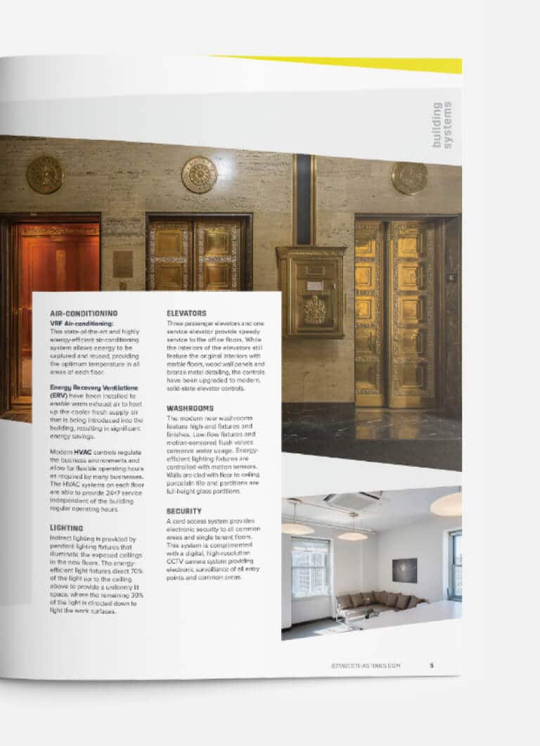 Eye-catching Uptown Property Group brochure layout for mobile